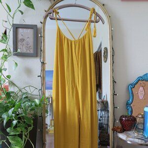 Lulu's Mustard banana Jumpsuit